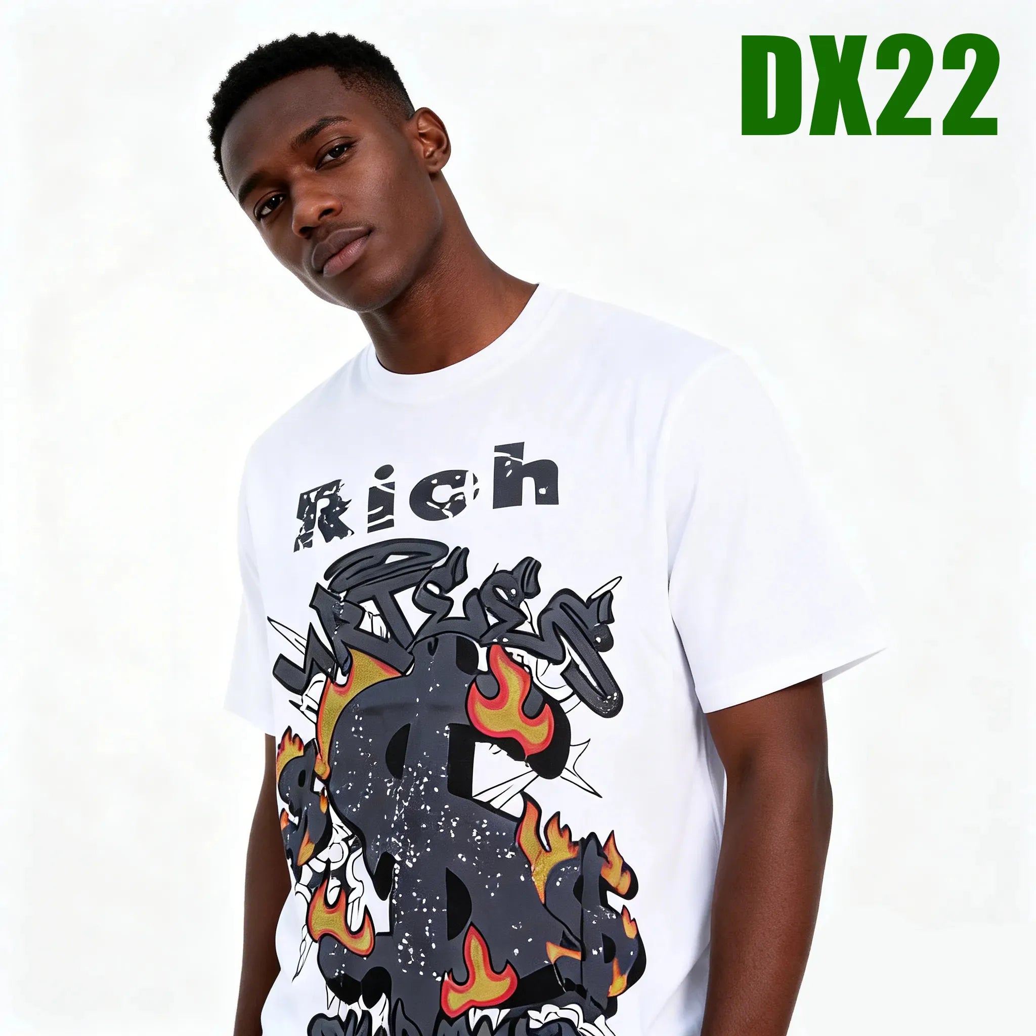 T-shirt 100% coton, imprimé des deux faces