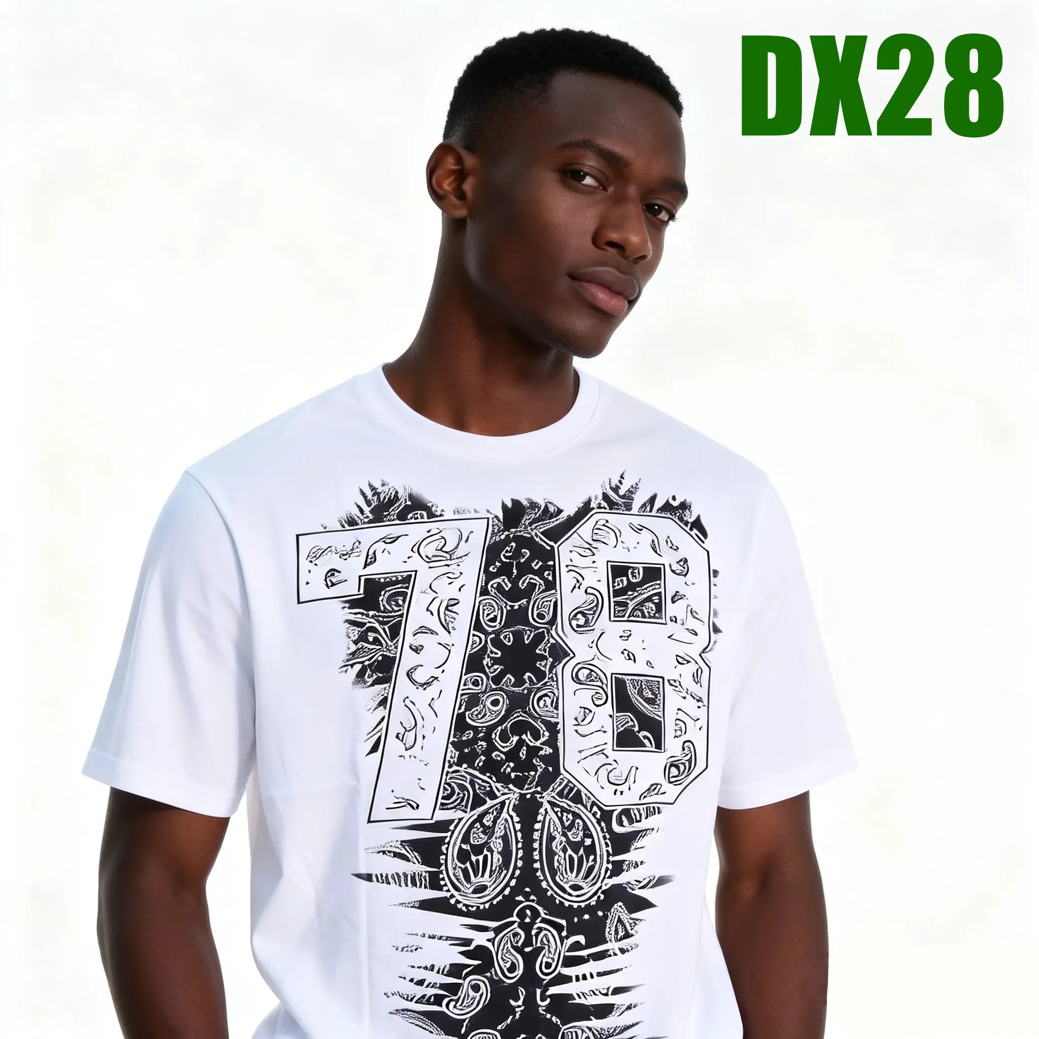 T-shirt 100% coton, imprimé des deux faces