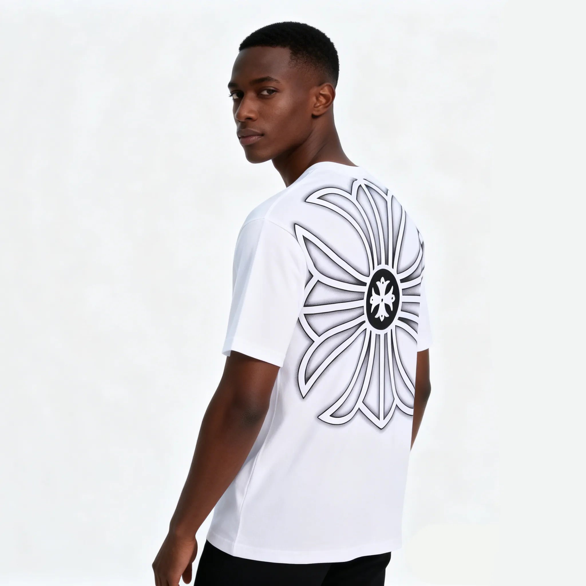DX29 - T-shirt en coton pur à impression double face