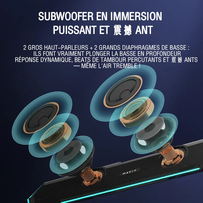 Haiviet M19 Wired Bluetooth Speaker