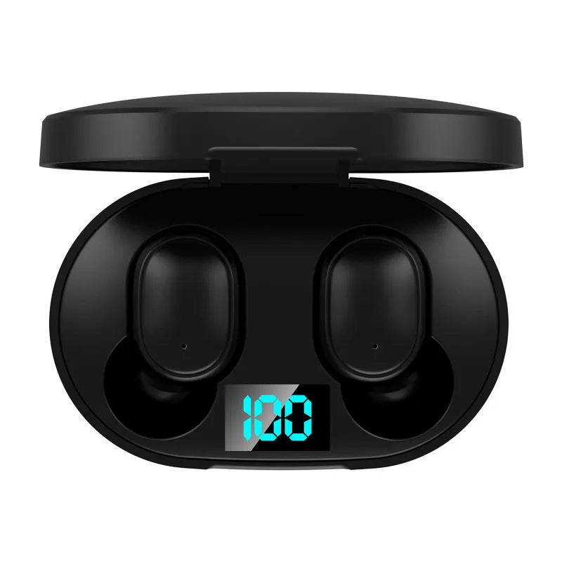 E6S Outdoor Sports Gaming Wireless Earbuds LED Display Headphone 