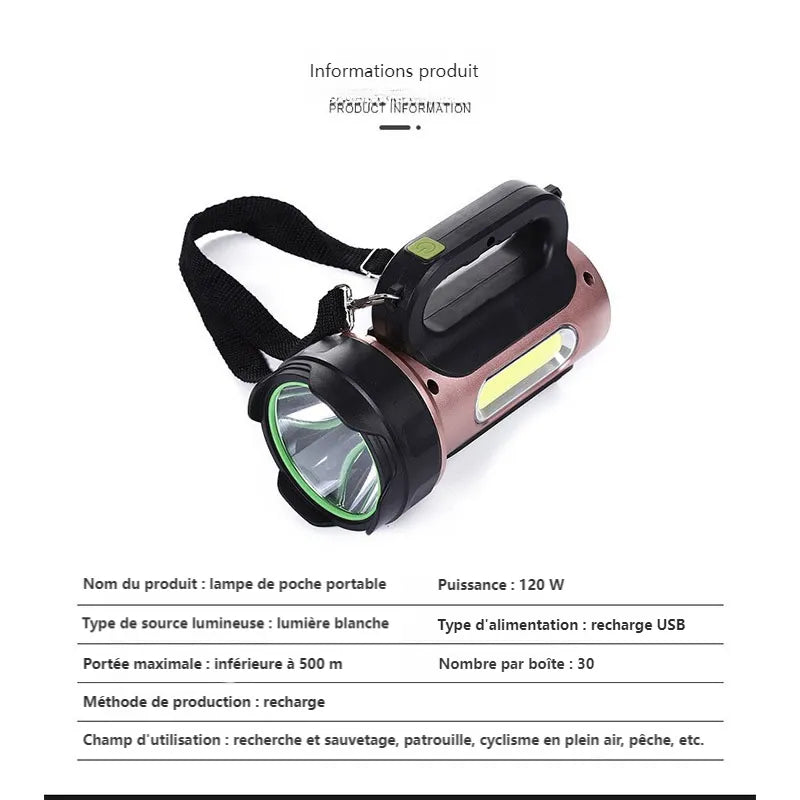 Lampe Torche Portable Outdoor Haute Luminosité