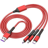 5A Fast Charging Tri-Port Data Cable