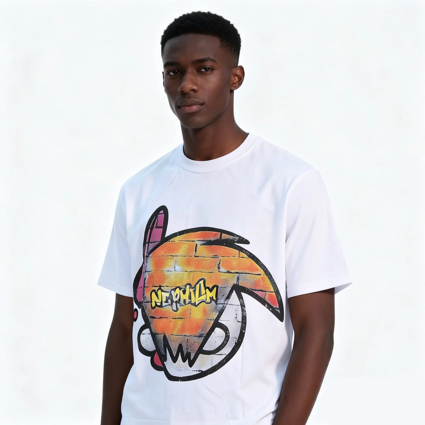 DX30 - T-shirt en coton pur à impression double face