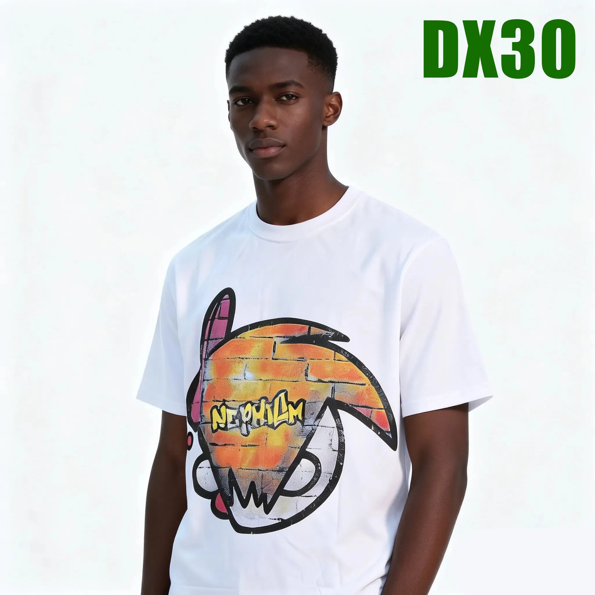 T-shirt 100% coton, imprimé des deux faces