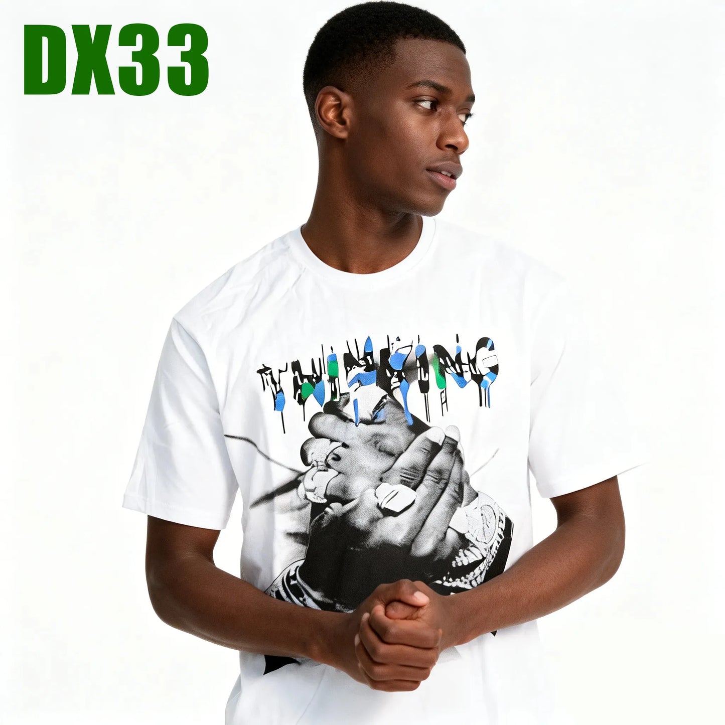 T-shirt 100% coton, imprimé des deux faces