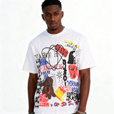 DX34 - T-shirt en coton pur à impression double face
