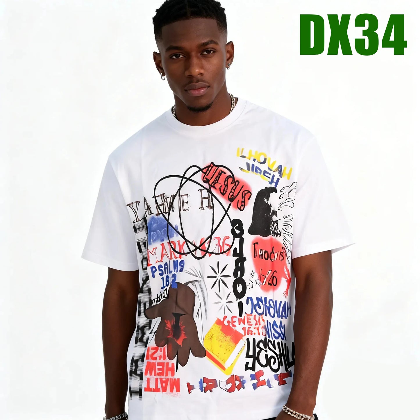T-shirt 100% coton, imprimé des deux faces
