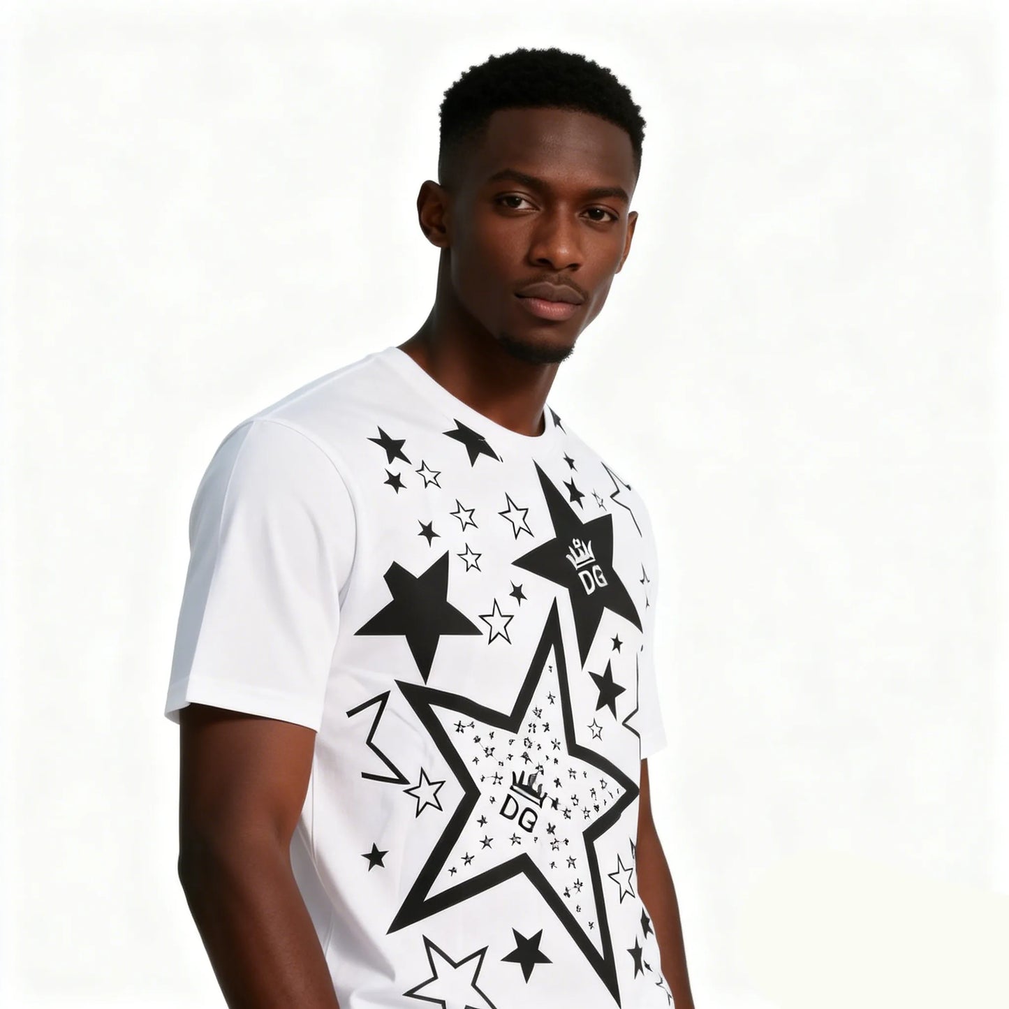 DX35 - T-shirt en coton pur à impression double face