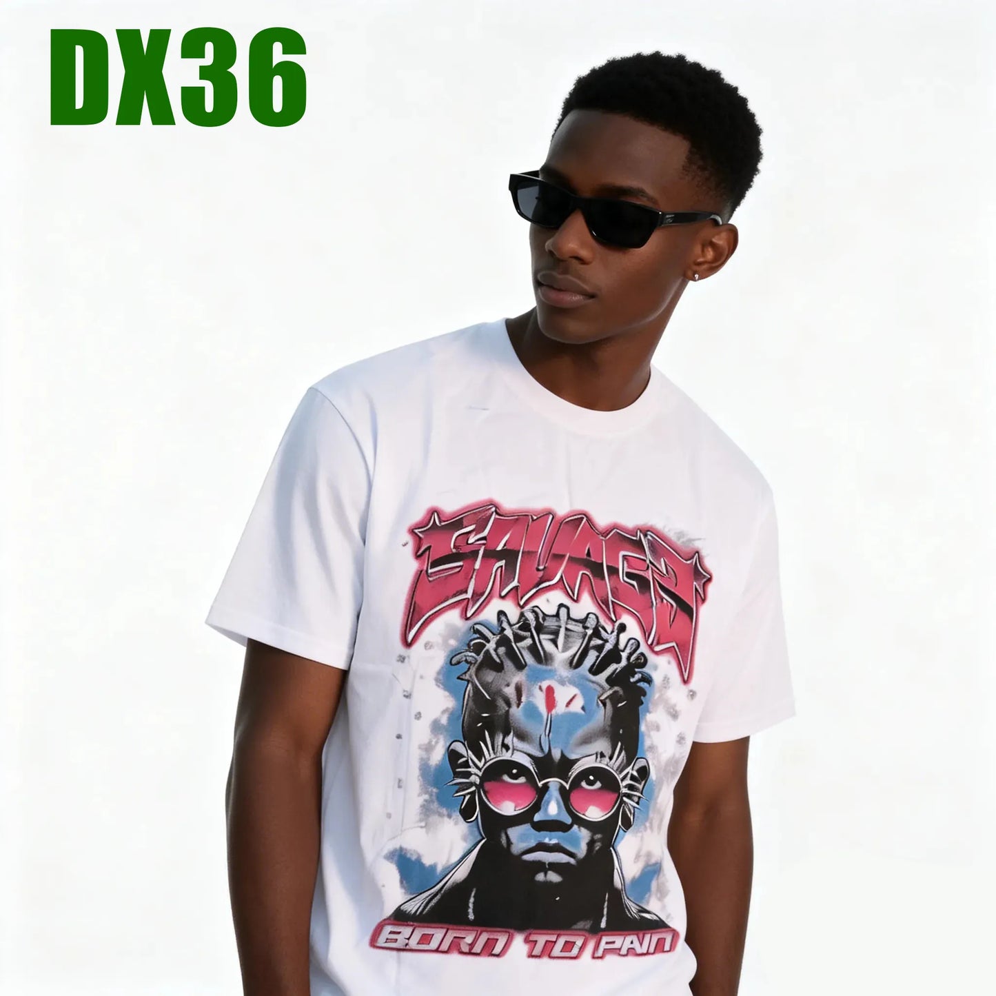 T-shirt 100% coton, imprimé des deux faces