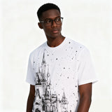 DX38 - T-shirt en coton pur à impression double face