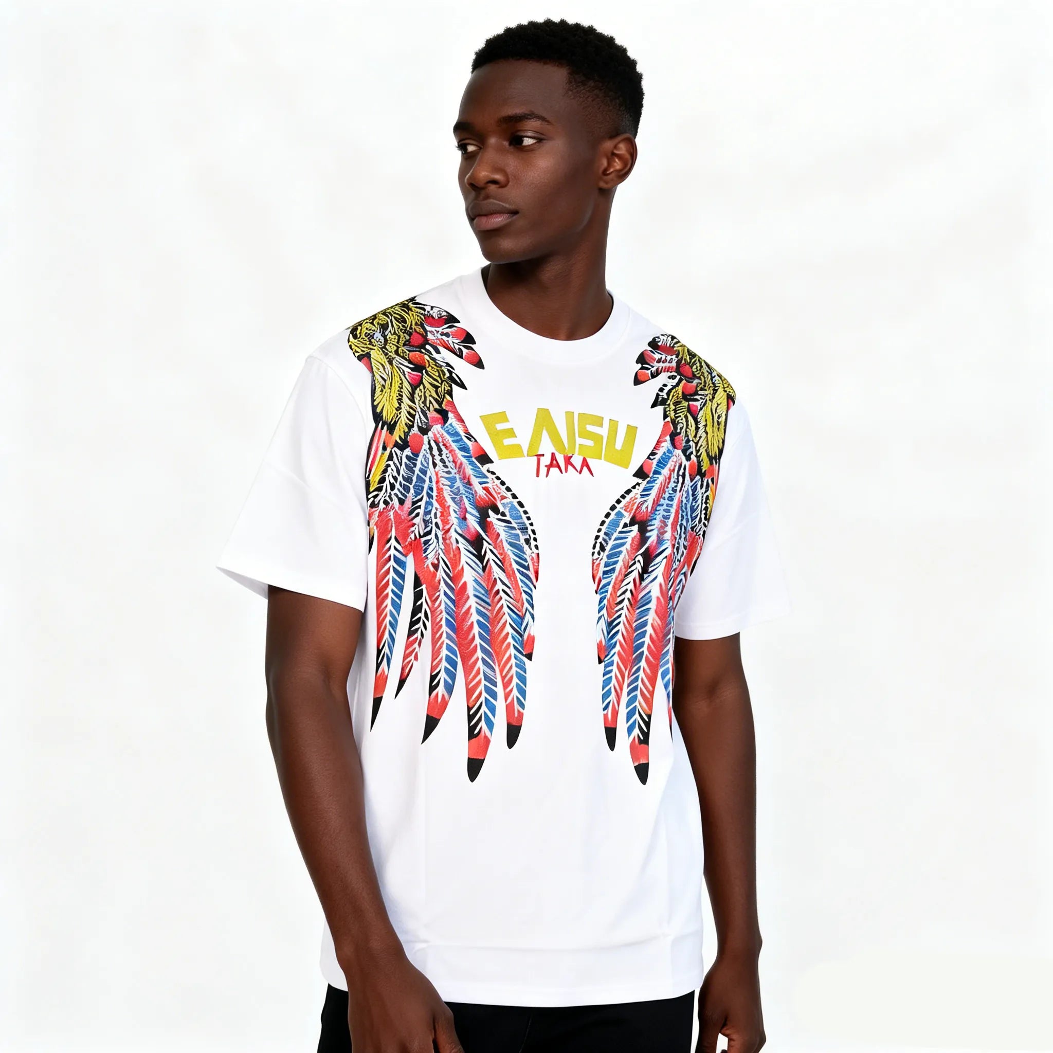 DX39 - T-shirt en coton pur à impression double face