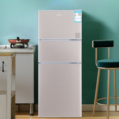 Three-Door Household Mini Refrigerator