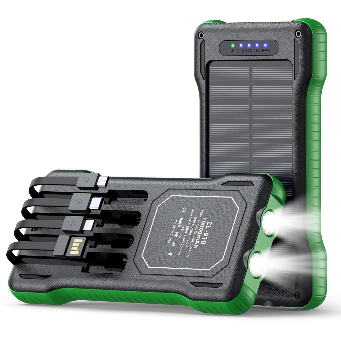 Trésor de charge solaire quatre couleurs