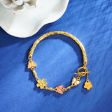Butterfly Flower Half Ring