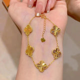 Five-Leaf Clover Bracelet