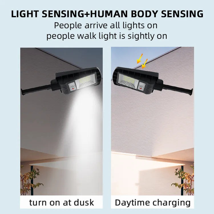 Lanterne solaire extérieure à détection de mouvement humain
