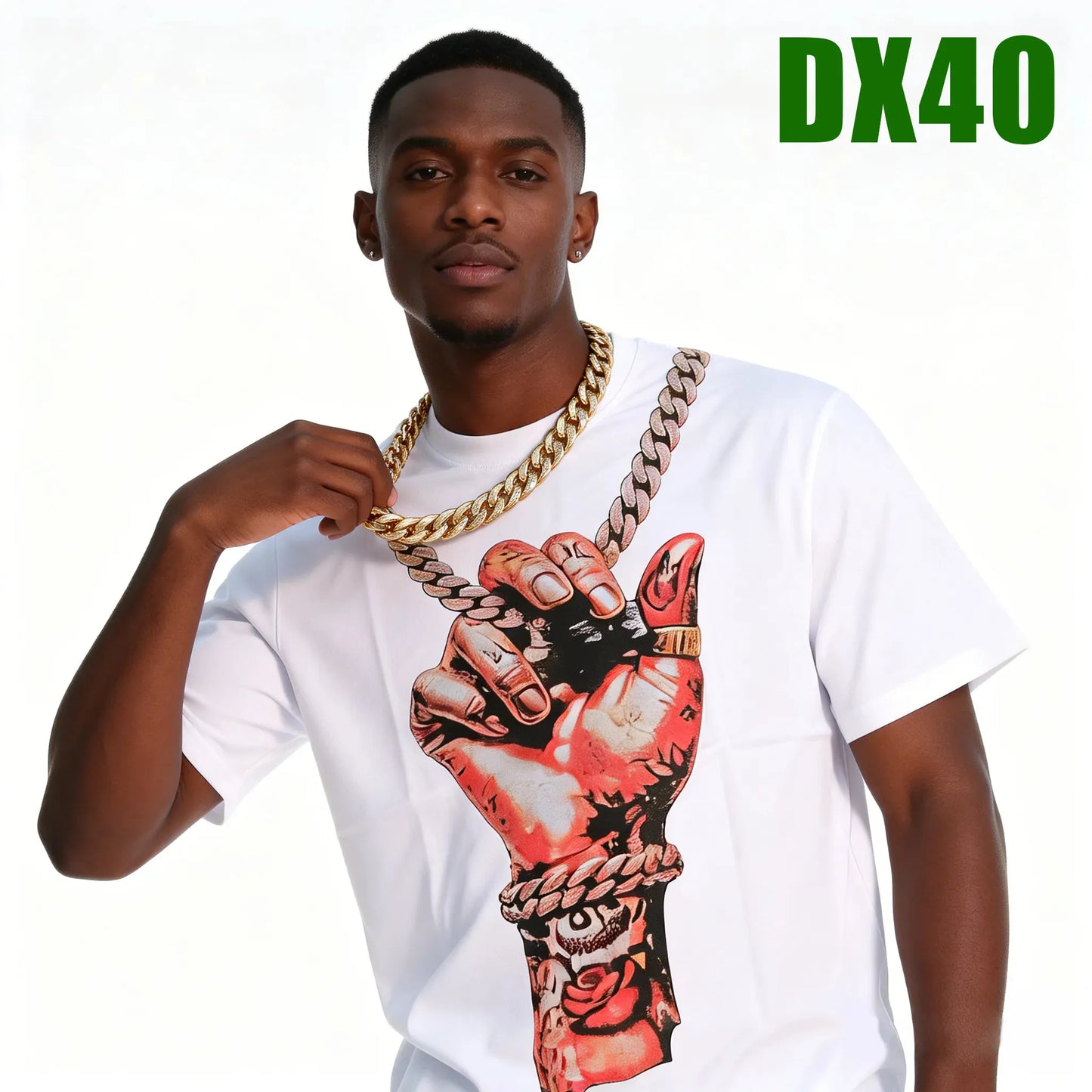 T-shirt 100% coton, imprimé des deux faces