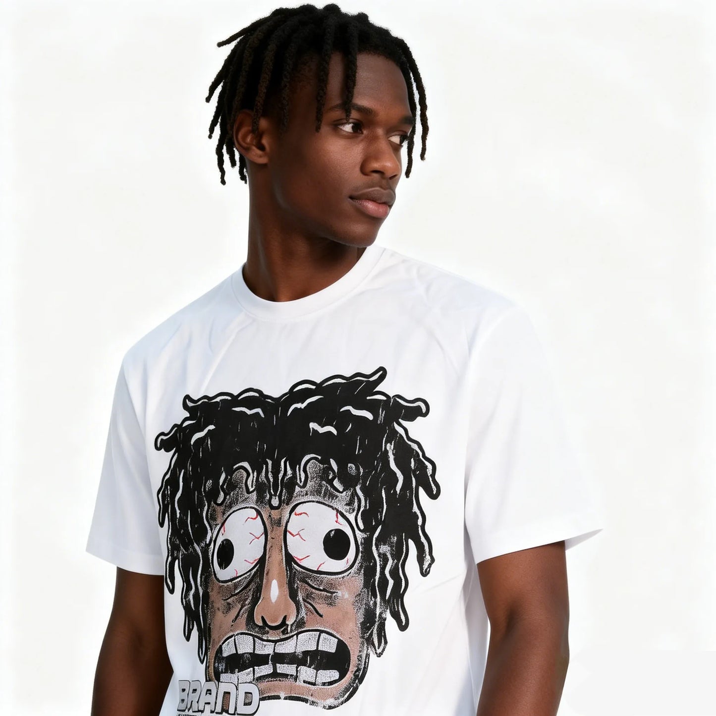 DX43 - T-shirt en coton pur à impression double face