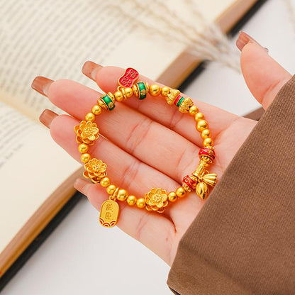 Two-Generation Joy Lotus Bracelet