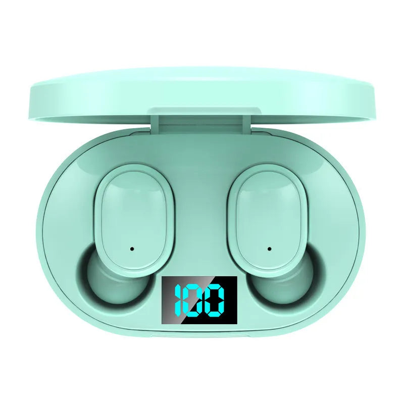 E6S Outdoor Sports Gaming Wireless Earbuds LED Display Headphone 