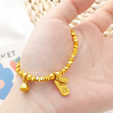 Shattered Gold Peace Charm Necklace