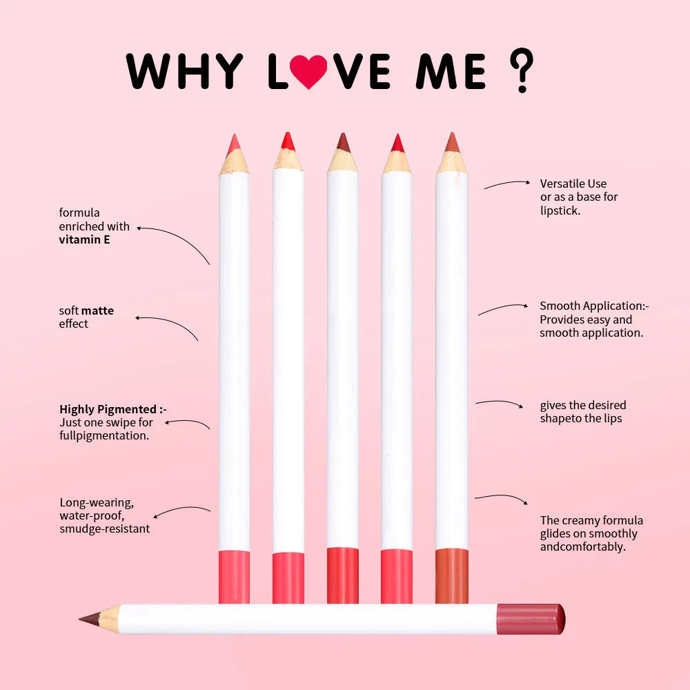 Waterproof and Non-staining Lipstick Lip Liner