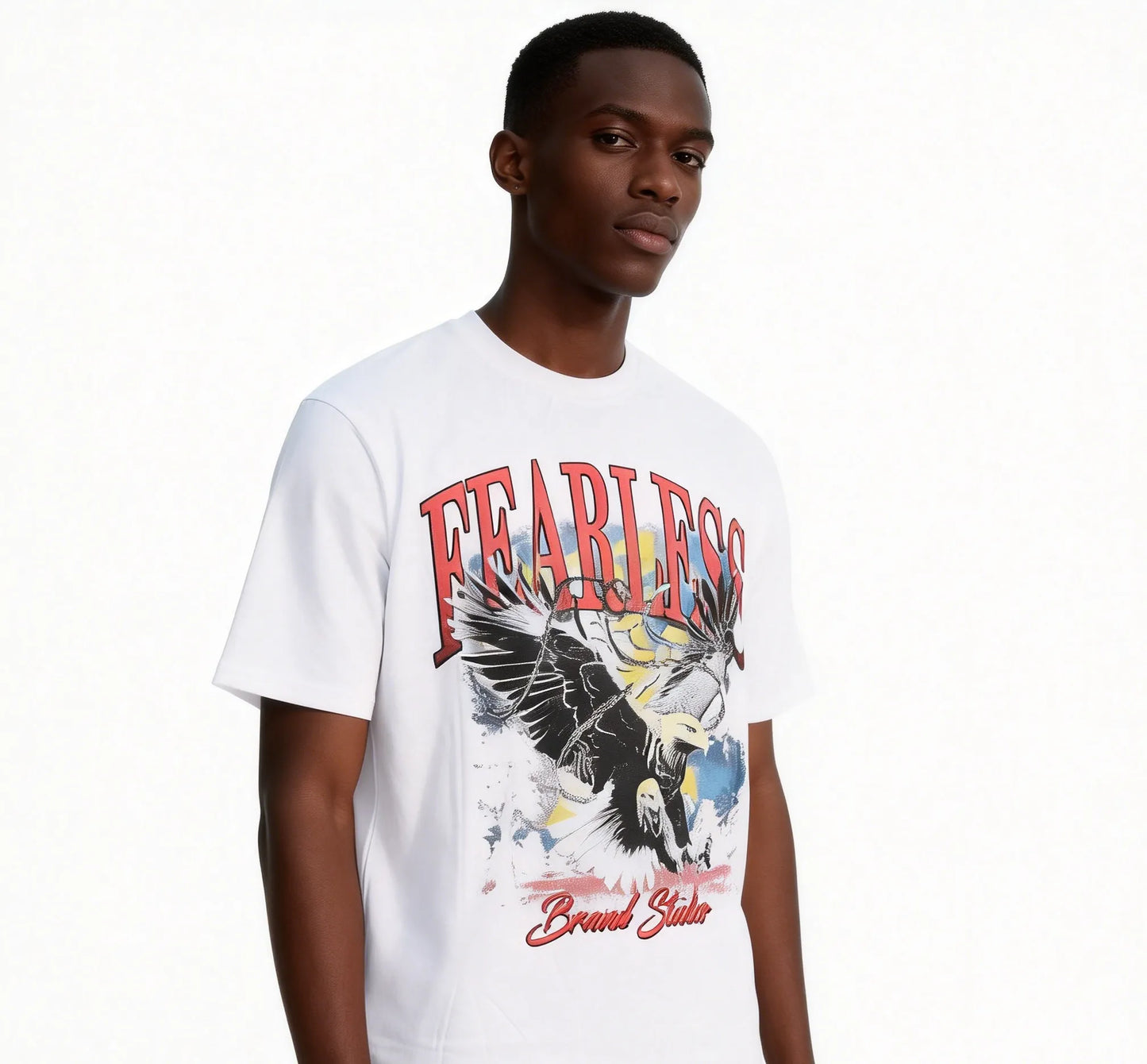 DX46 - T-shirt en coton pur à impression double face