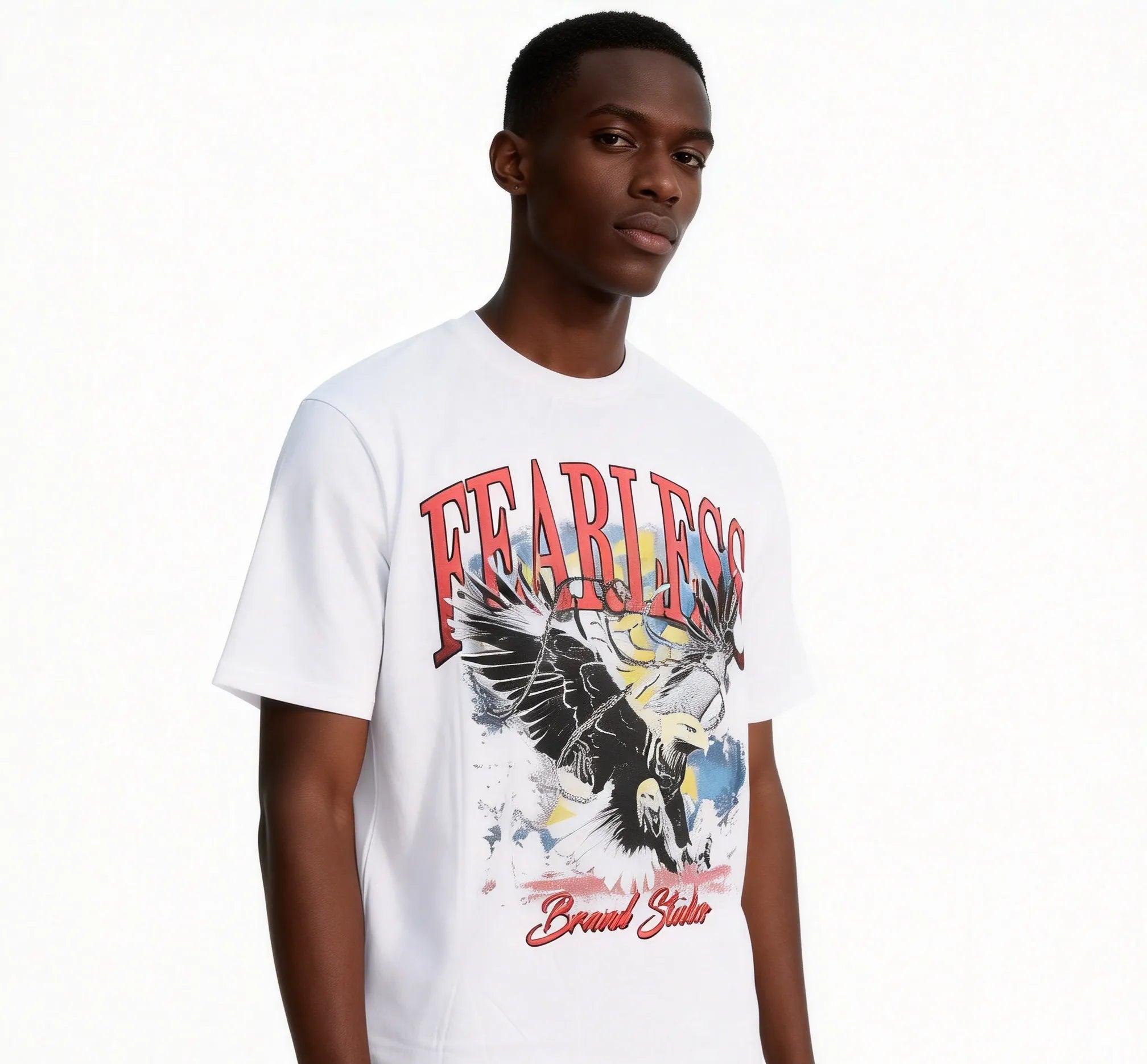 DX46 - T-shirt en coton pur à impression double face