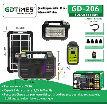 Lumière solaire système GD101