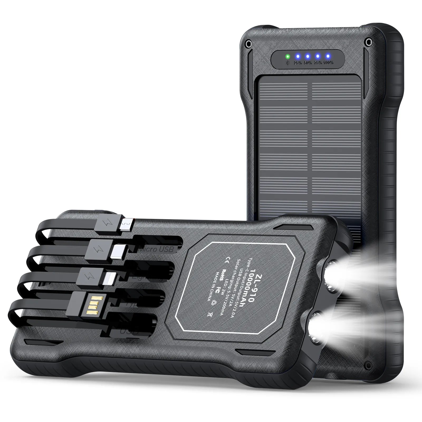 Trésor de charge solaire quatre couleurs