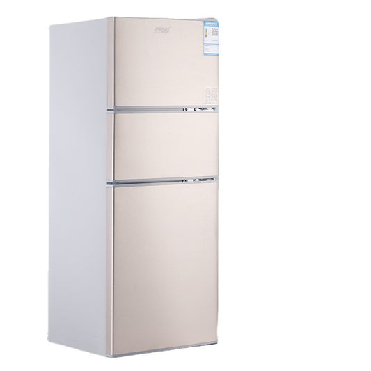 Three-Door Household Mini Refrigerator