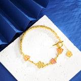 Butterfly Flower Half Ring