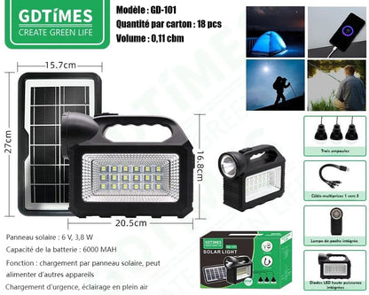 Lumière solaire système GD101