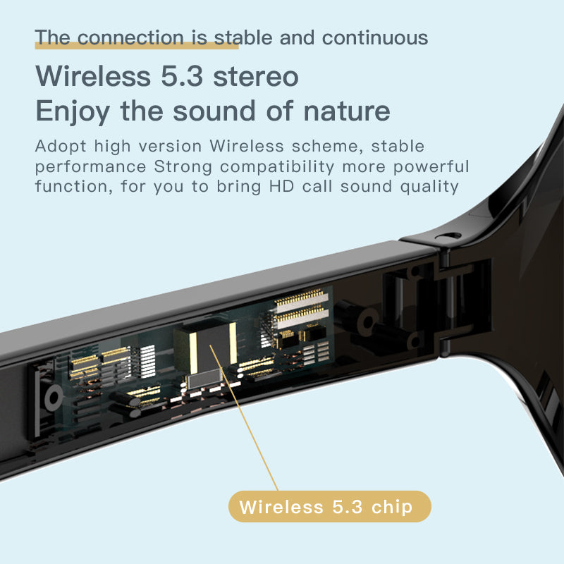 F07 Smart Glasses Open Ear Bluetooth Sunglasses for Men Women
