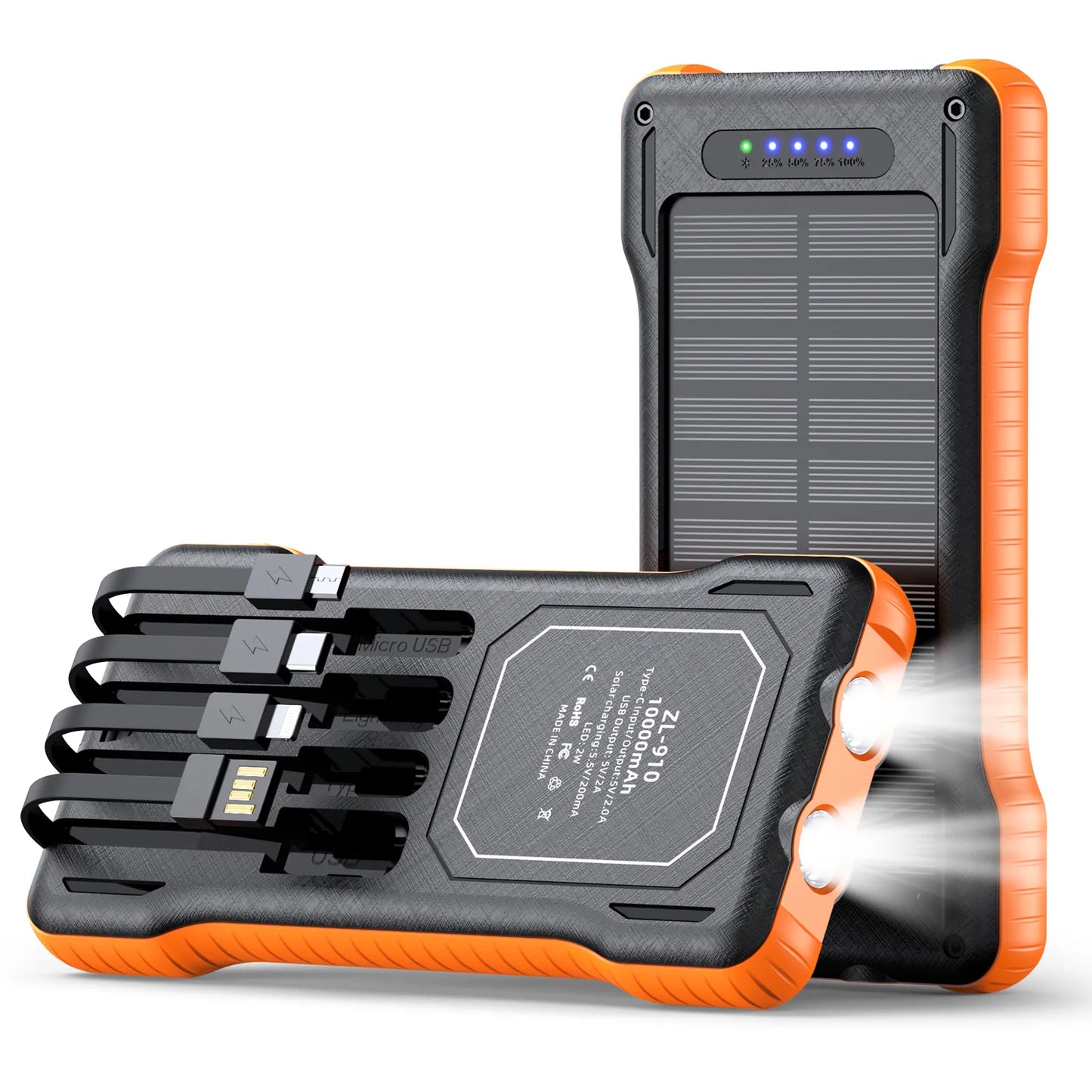 Trésor de charge solaire quatre couleurs