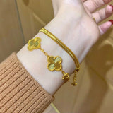 Five-Leaf Clover Bracelet