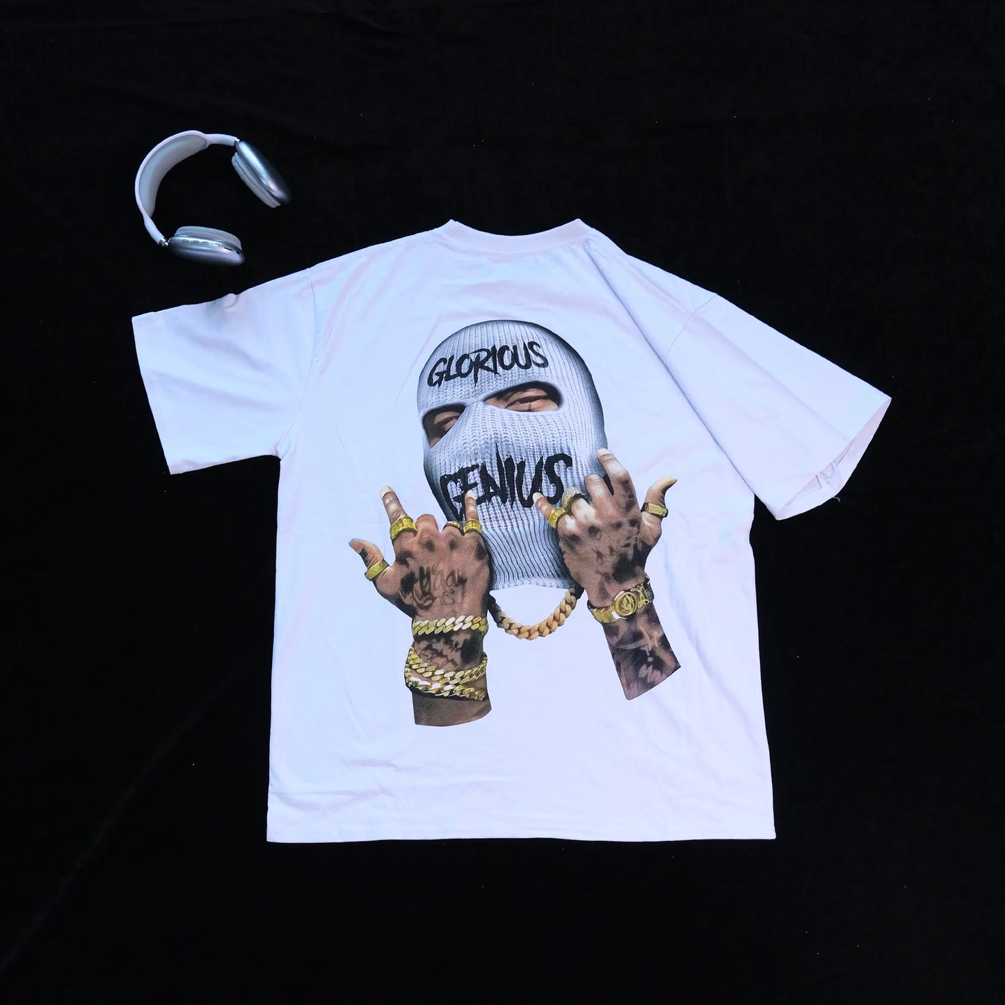 DX10 - T-shirt en coton pur à impression double face