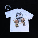 DX10 - T-shirt en coton pur à impression double face