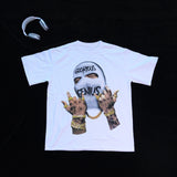 DX10 - T-shirt en coton pur à impression double face
