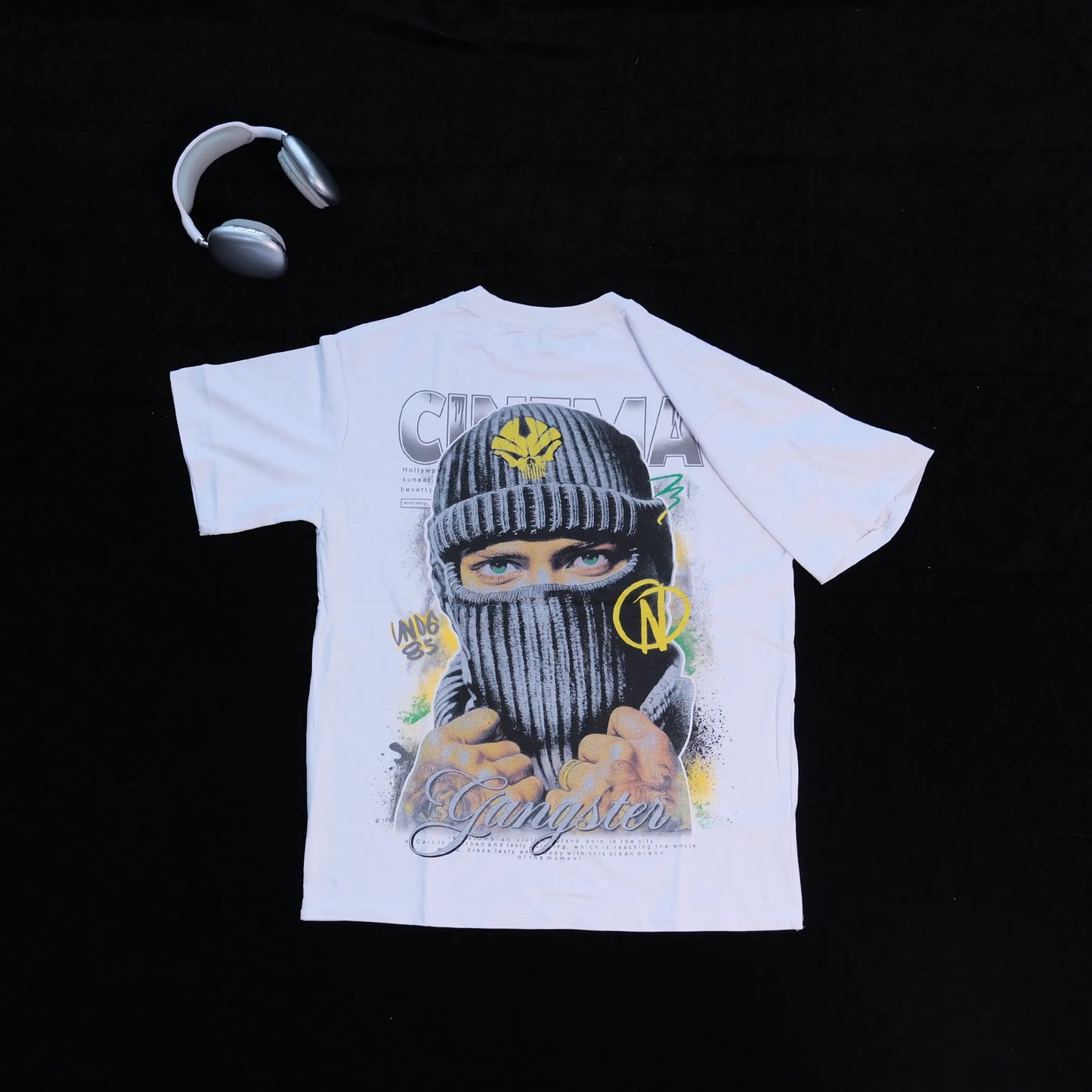 DX15 - T-shirt en coton pur à impression double face