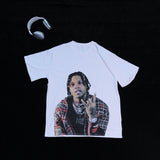 DX16 - T-shirt en coton pur à impression double face
