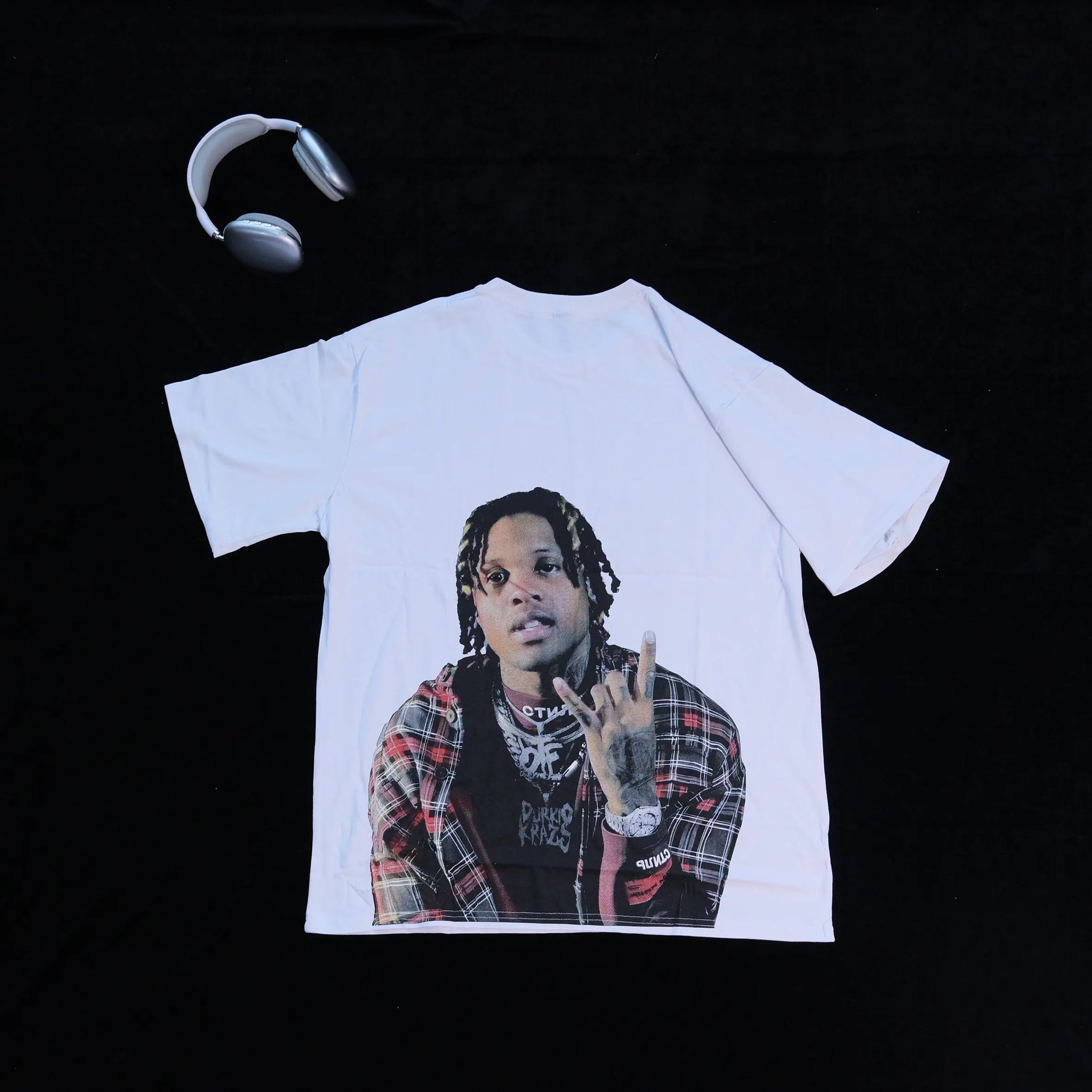 DX16 - T-shirt en coton pur à impression double face