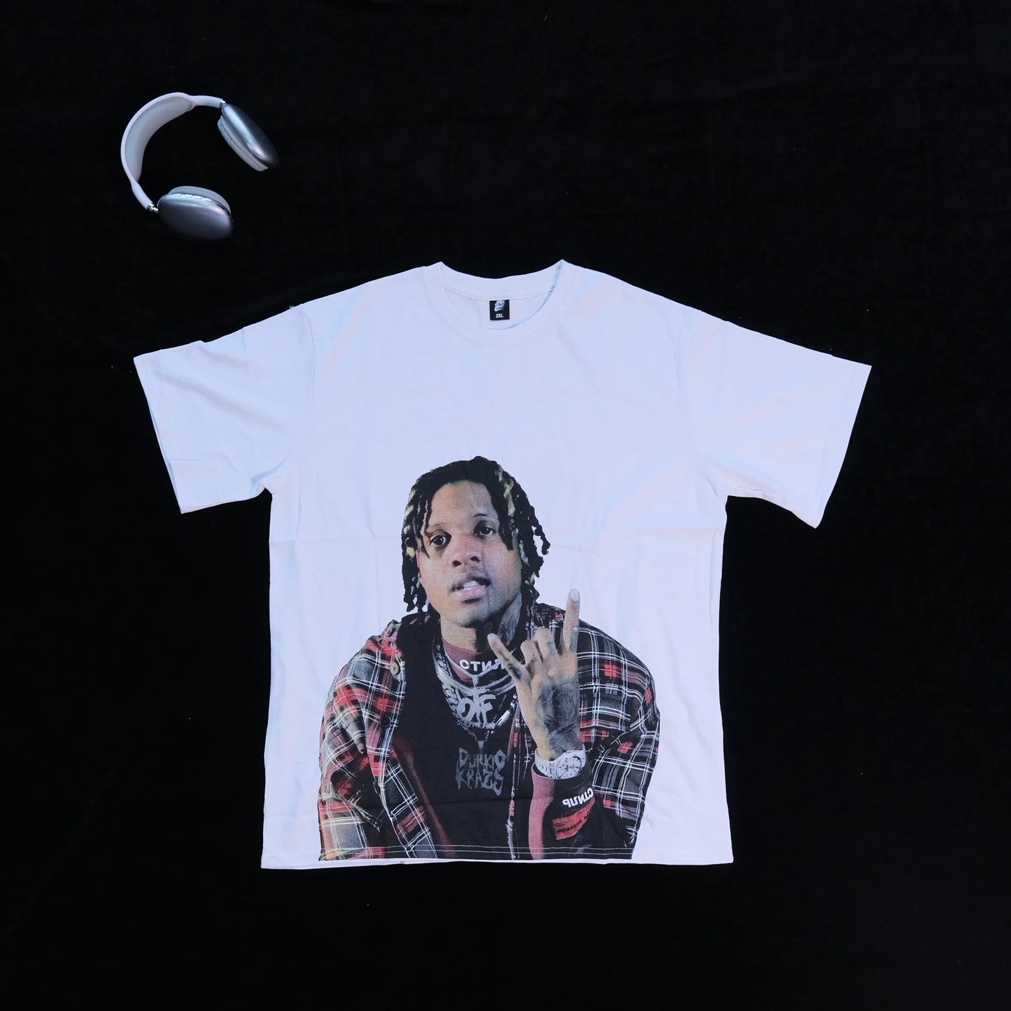 DX16 - T-shirt en coton pur à impression double face