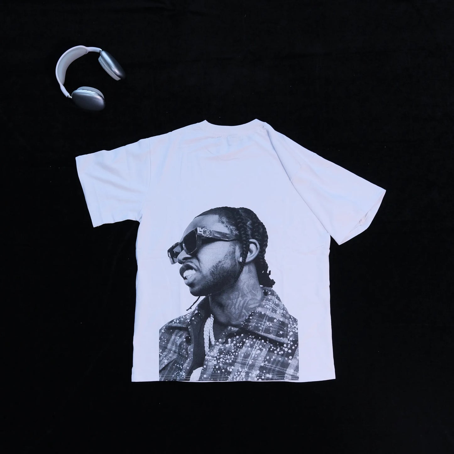 DX17 - T-shirt en coton pur à impression double face