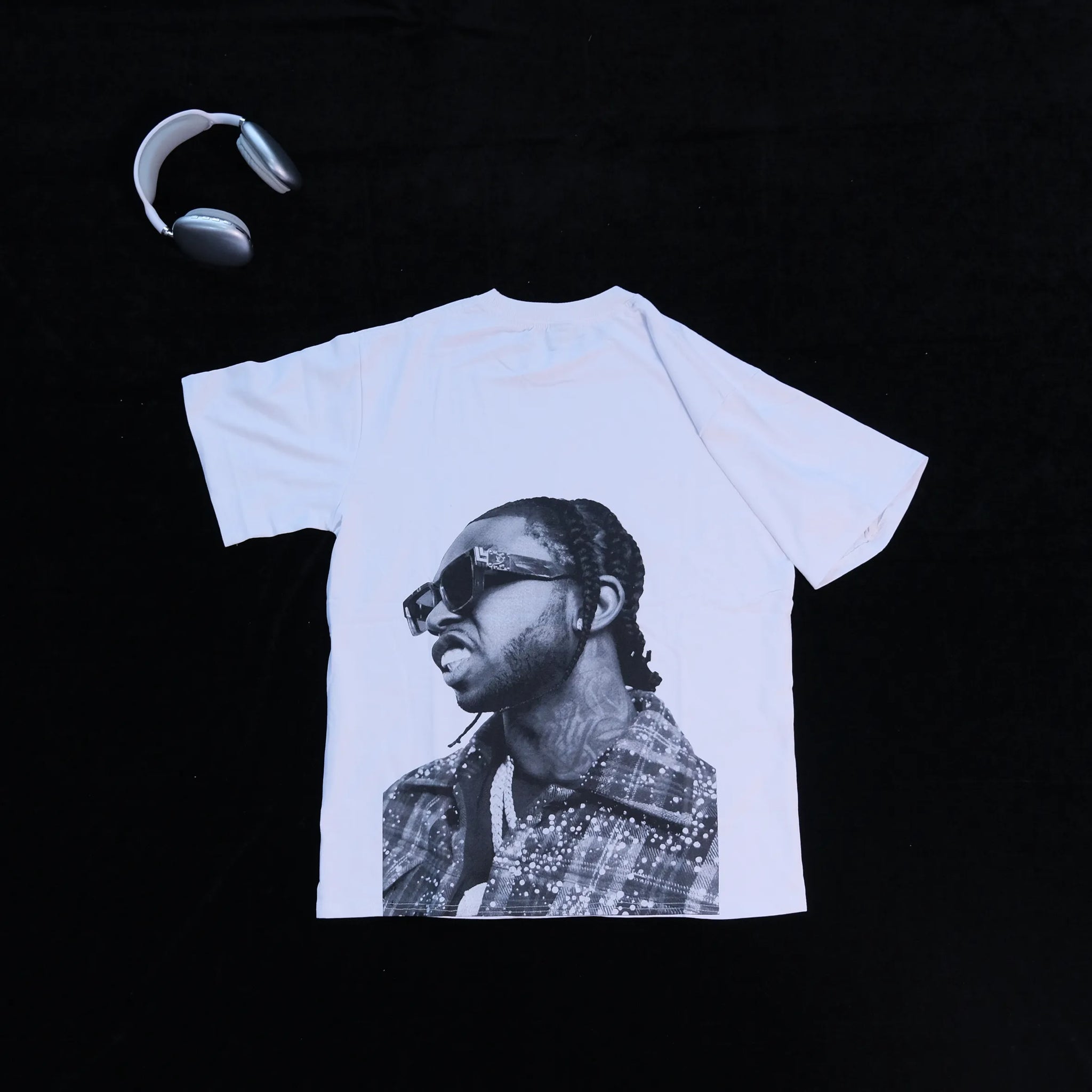 DX17 - T-shirt en coton pur à impression double face