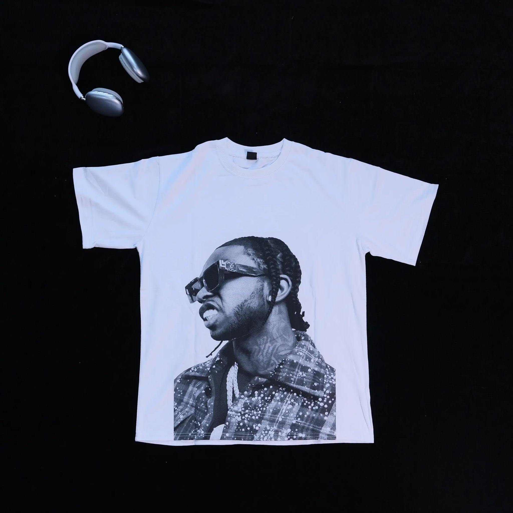 DX17 - T-shirt en coton pur à impression double face