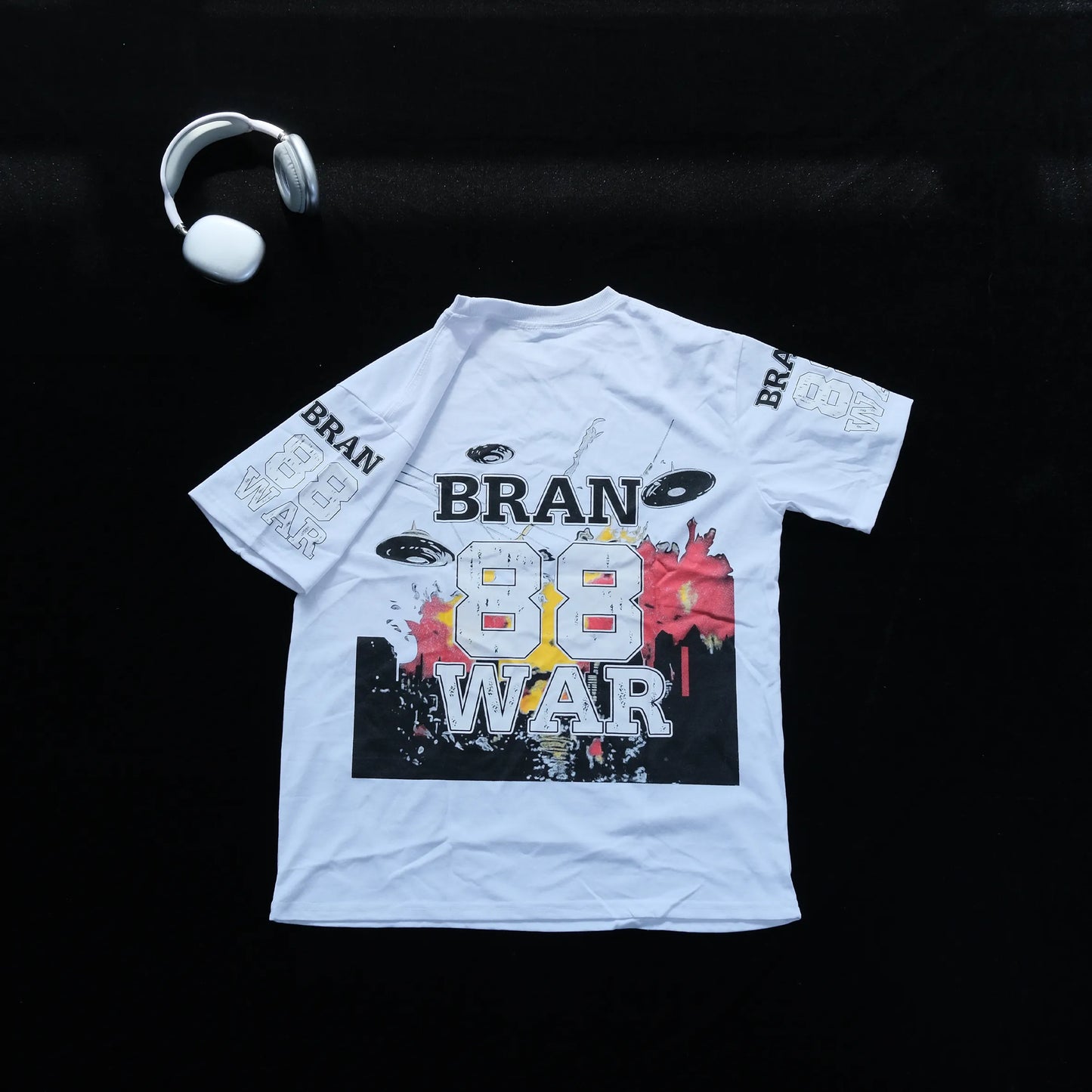 DX01 - T-shirt à impression double face, 20% teneur en coton