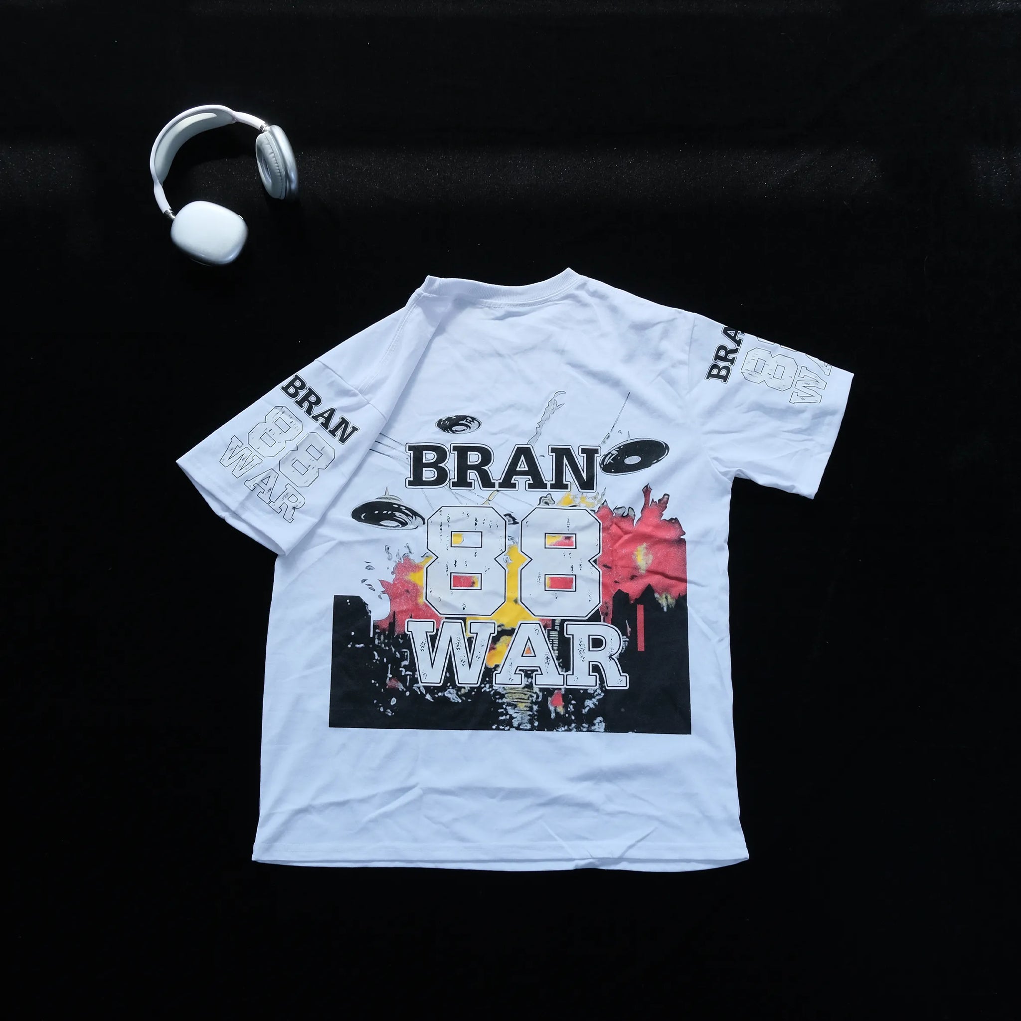 DX01 - T-shirt à impression double face, 20% teneur en coton