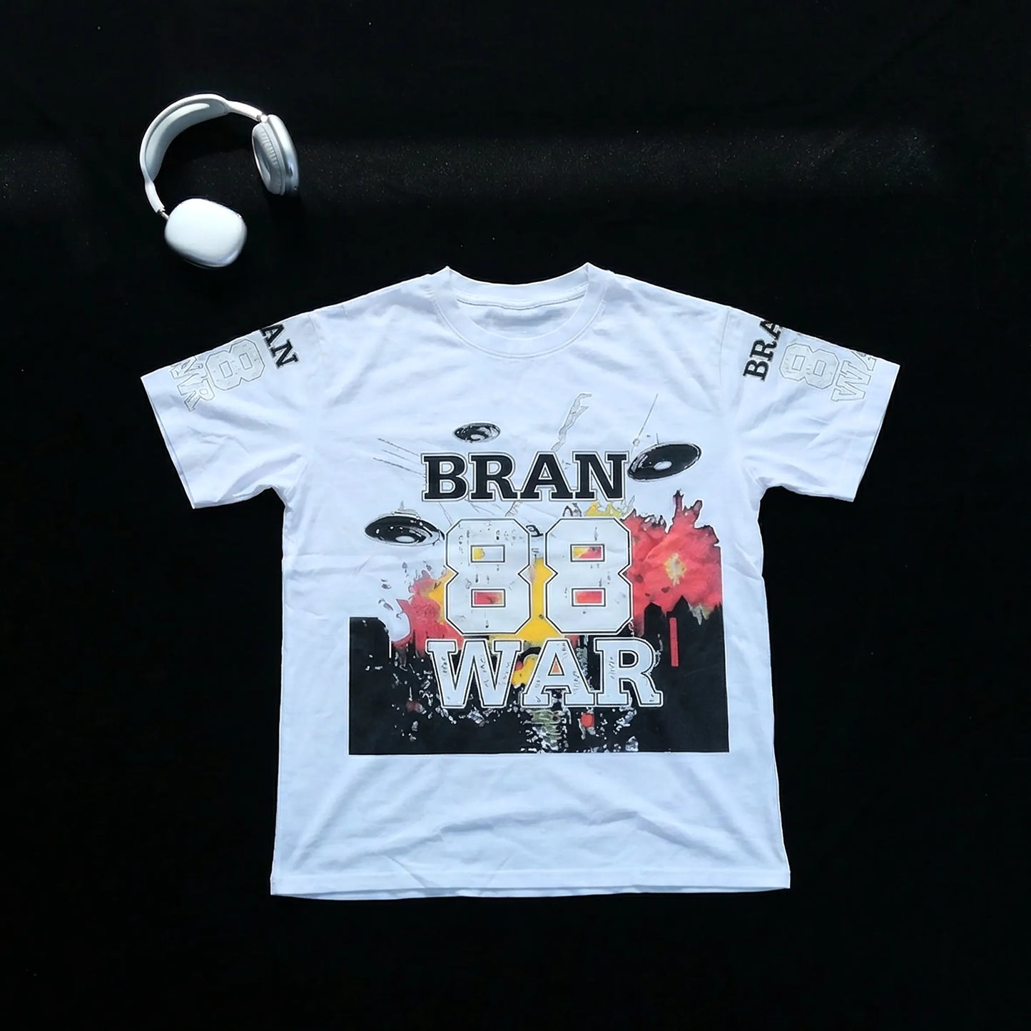 DX01 - T-shirt à impression double face, 20% teneur en coton